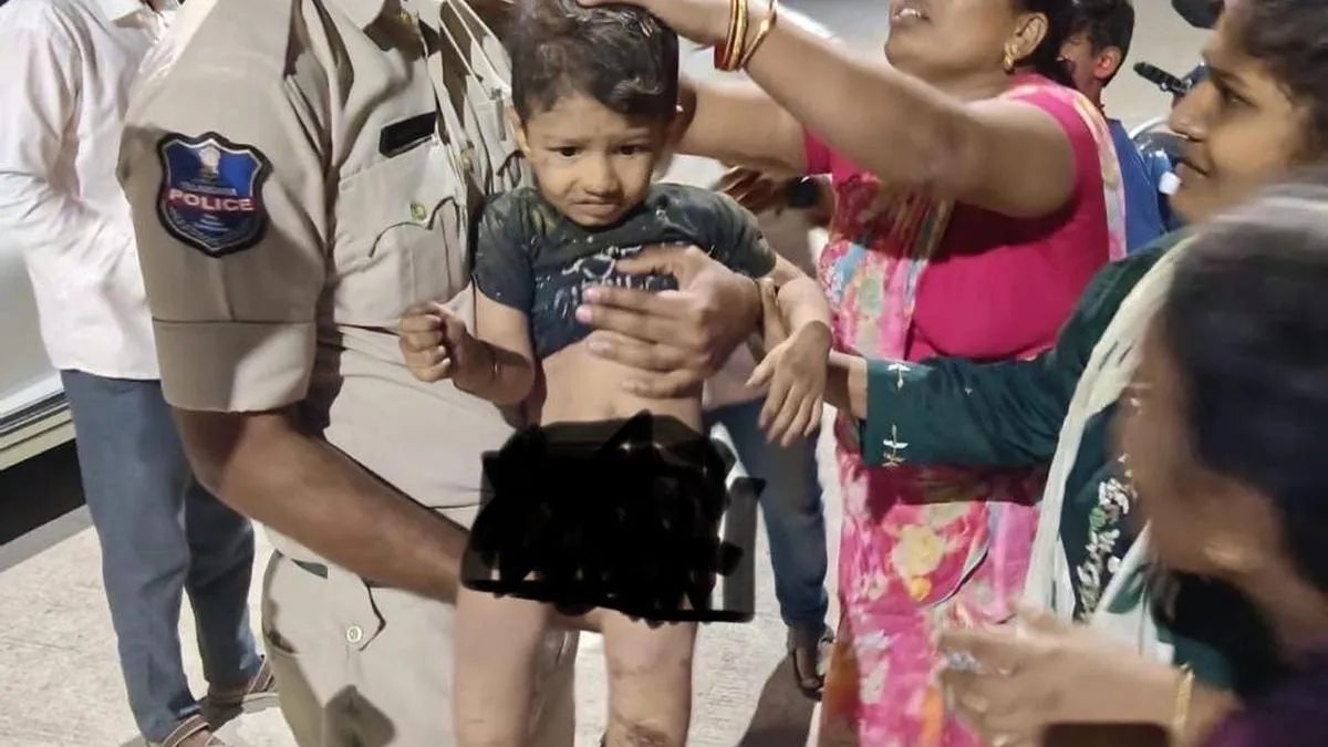3-year-old boy rescued after going missing near Gandipet temple; may have been dragged into bushes by stray dogs, says police