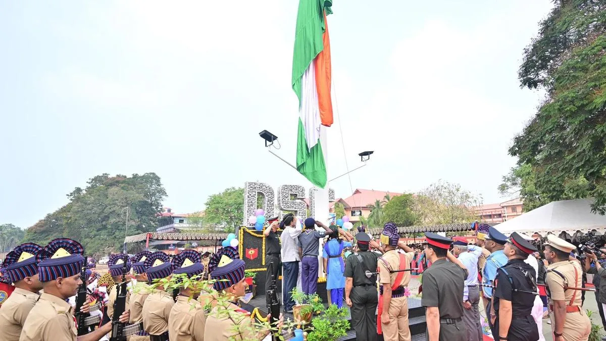 72-ft national flag installed at Kannur Military Station