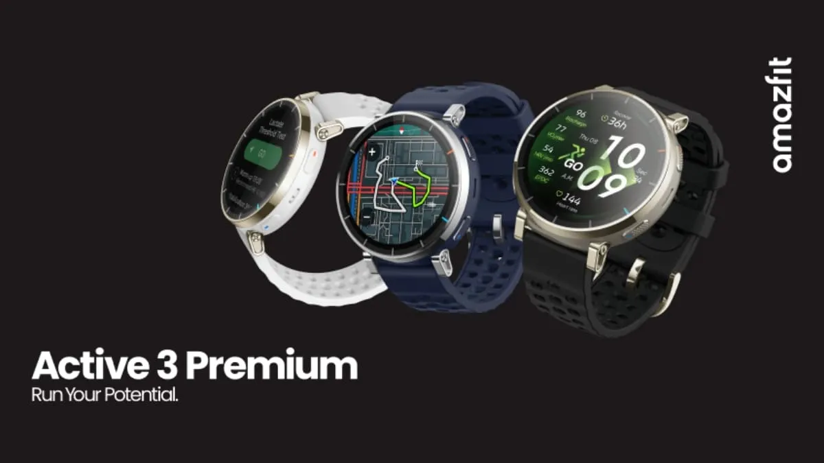 Amazfit Active 3 Premium Launched With 1.32-Inch Display, Up to 12 Days of Battery Life: Price, Features