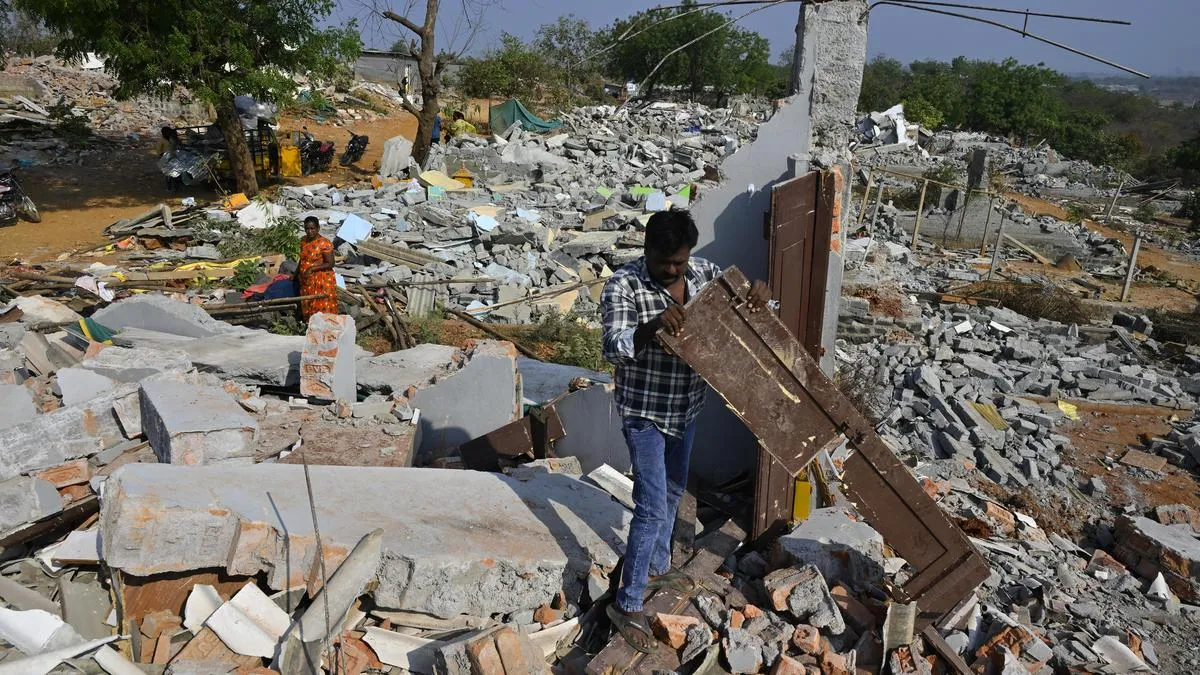 Announce ₹3 lakh for each family, construct houses on same land: KTR on Velugumatla houses demolitions
