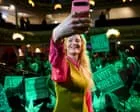 Celebrations, selfies and crowdsurfing: Greens relish seismic night in British politics