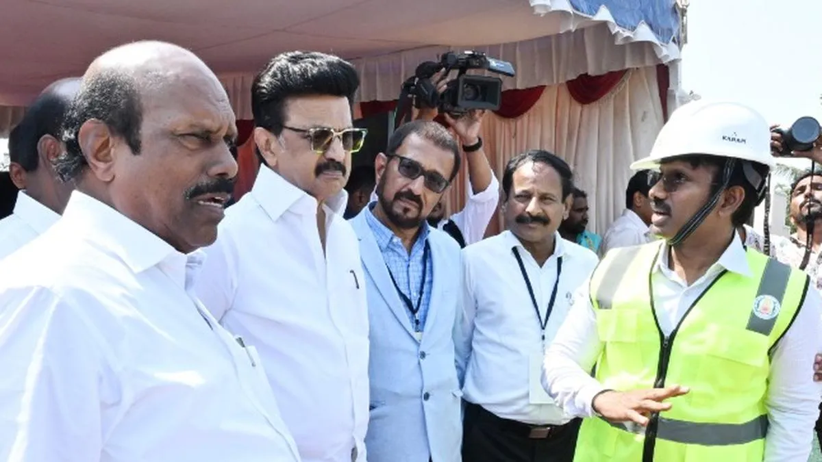 CM Stalin inspects ongoing construction of elevated corridor on Anna Salai