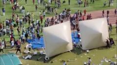 Watch: Furious fans invade pitch at Messi event in India