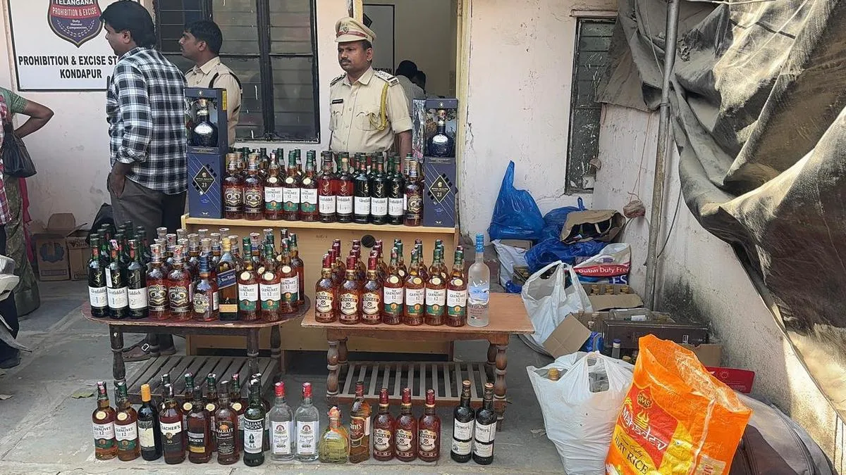 Excise teams seize ganja and liquor in multiple operations across Hyderabad