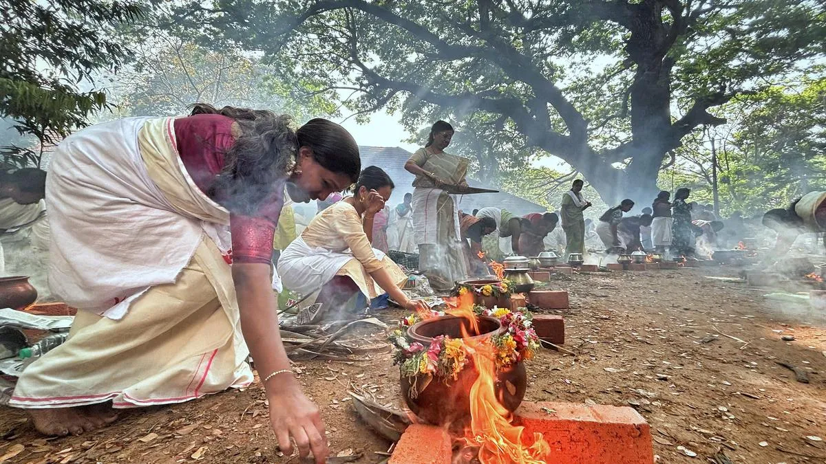 Flames of devotion burn bright at Attukal Pongala
