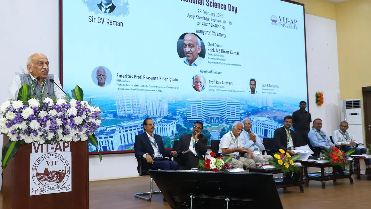 Former ISRO chief urges students to harness emerging technologies to become future leaders