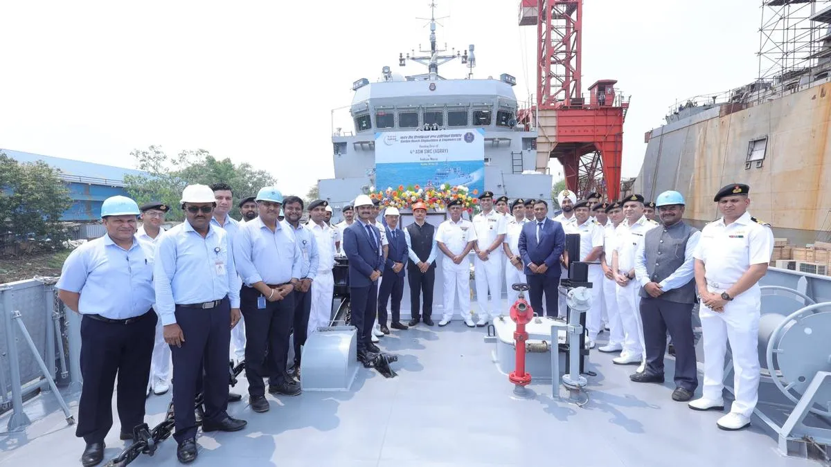GRSE delivers three frontline warships to Navy
