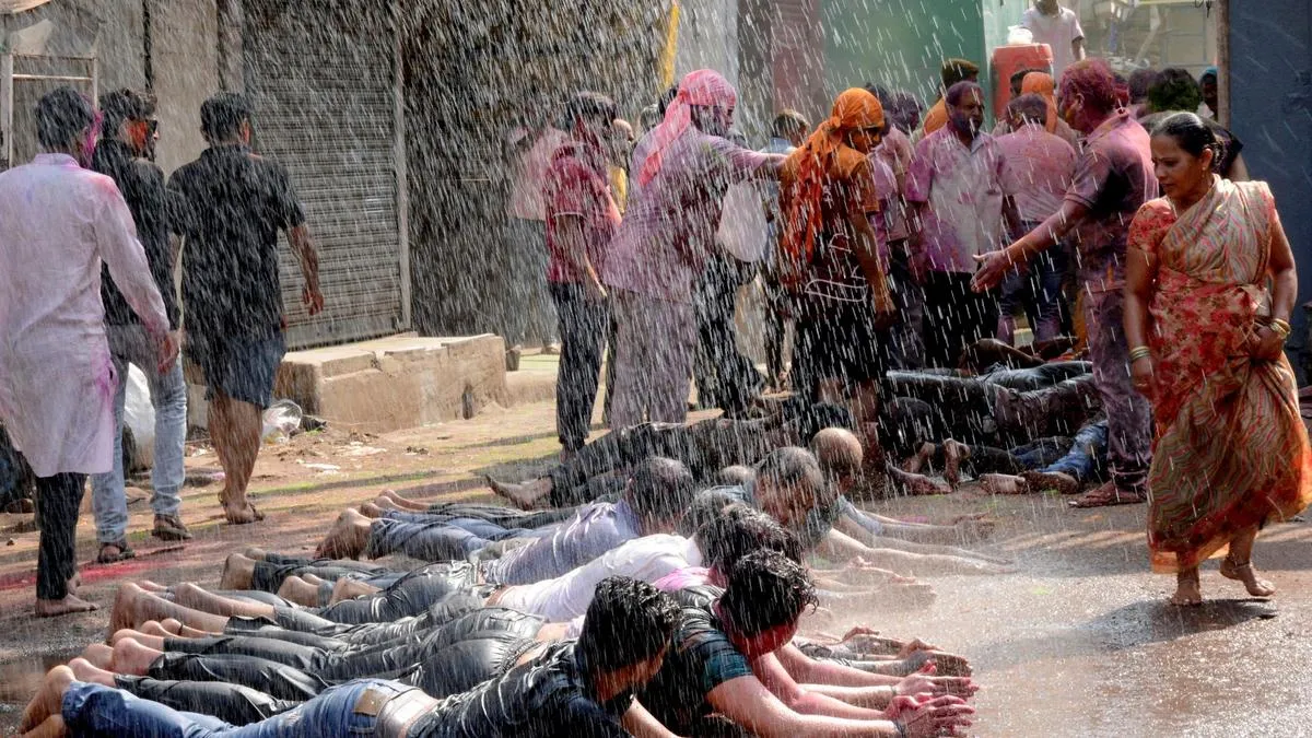 Holi celebrated with joy in Belagavi