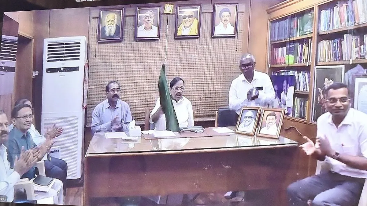 Minister lays foundation for two check dams across Palar, Ponnai near Katpadi