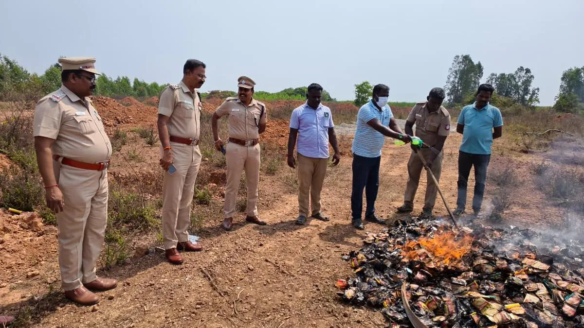 Over 5,300 kg of gutkha destroyed in Cuddalore district 