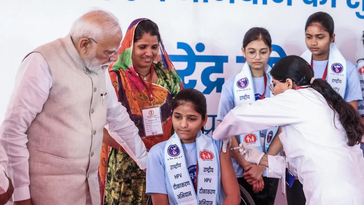 PM Modi launches nationwide HPV vaccination drive for 14-year-old girls