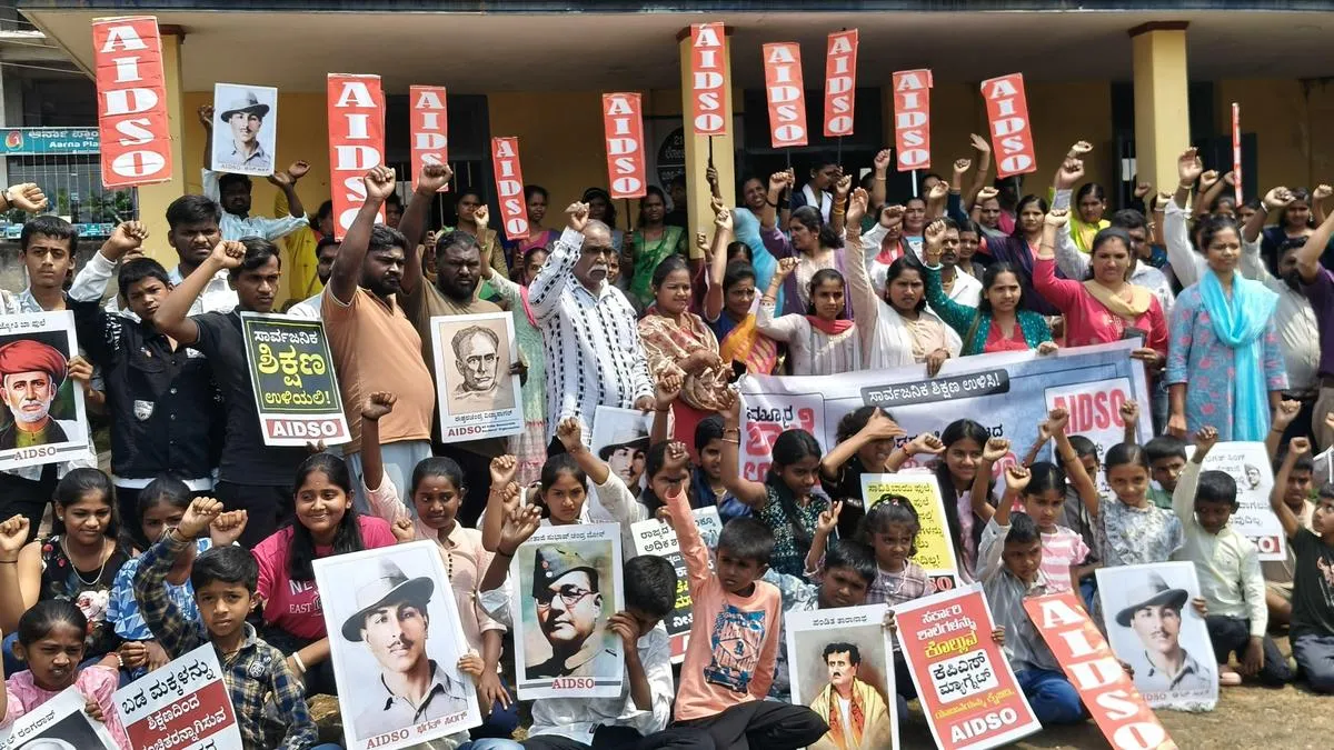 Protest taken out against KPS Magnet scheme in Kodagu