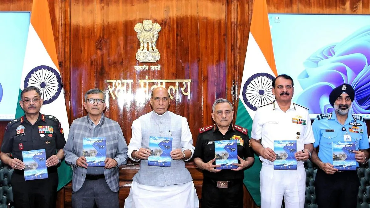 Rajnath releases &lsquo;Defence Forces Vision 2047&rsquo; roadmap for future-ready military