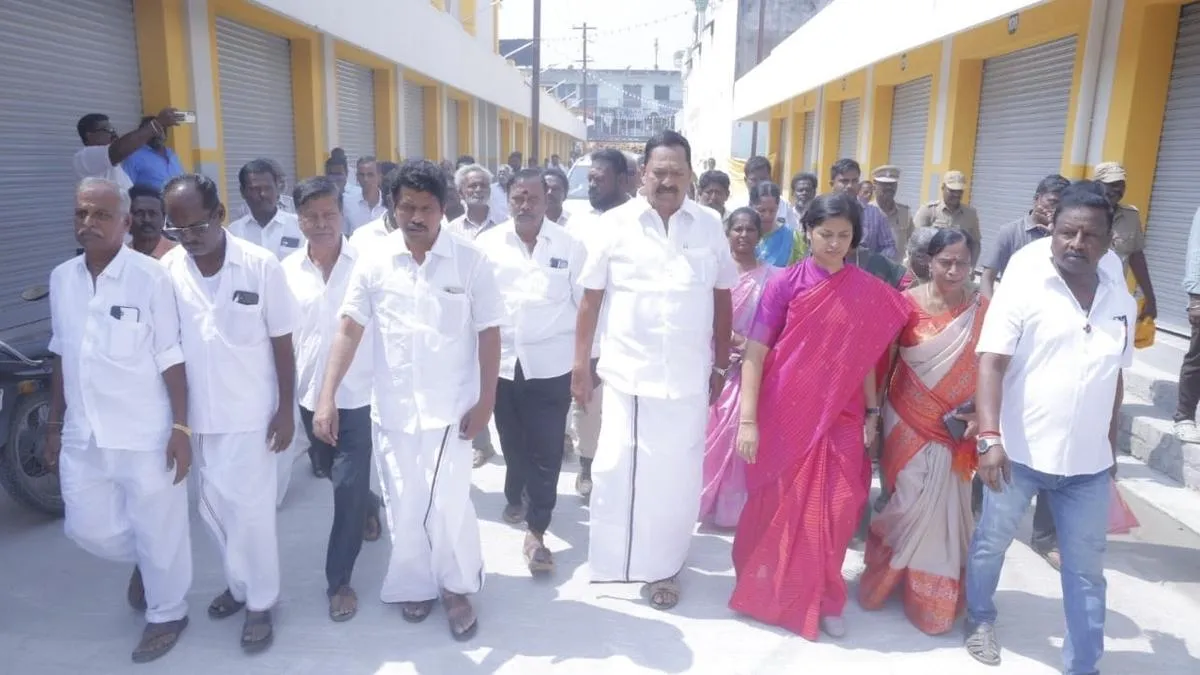 Restored Kamarajar Salai in Arcot town opened for public use
