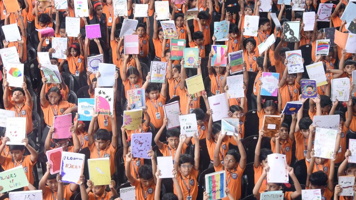School launches 1,000 handwritten books by students