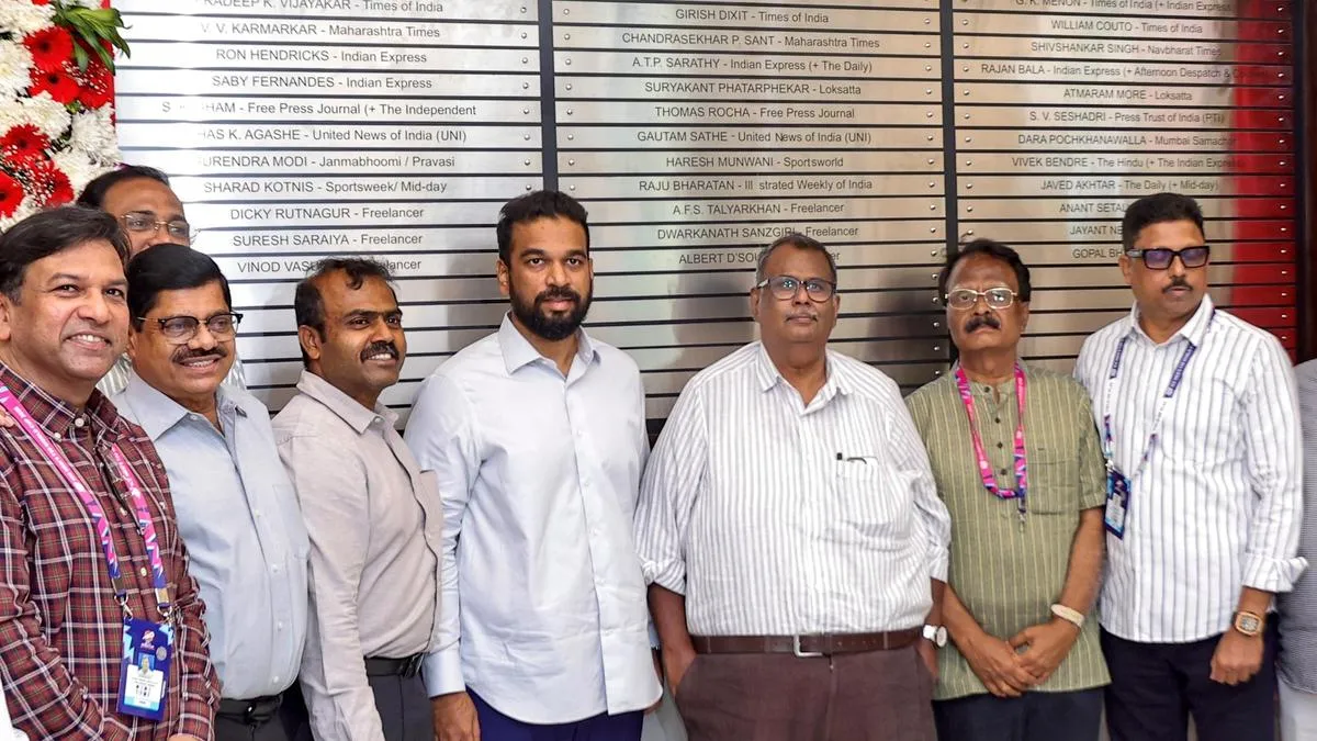 Sports Journalists Honours Board unveiled at Wankhede Stadium