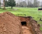 &lsquo;Thought it was a collapsed drain&rsquo;: golf course sinkhole exposes lost wine cellar