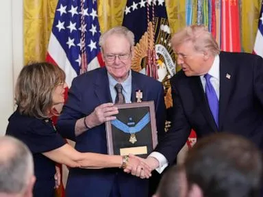  Trump awards the Medal of Honor to 3 US Army service members in a White House ceremony