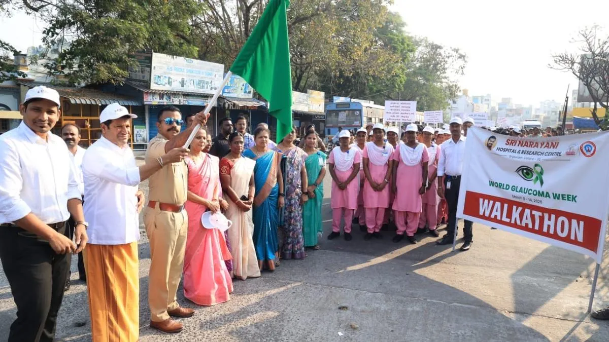 Walkathon held in Vellore to mark World Glaucoma Awareness Week
