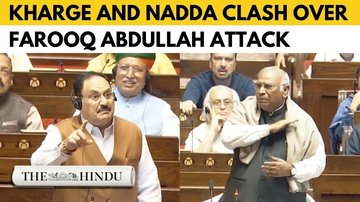Watch: Kharge and Nadda spar in Parliament over Farooq Abdullah attack
